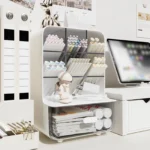 Students' Large-capacity Oblique Pen Holder Desk Stationery Storage Box School Office Desk Sundry Storage Rack Desk Storage Box
