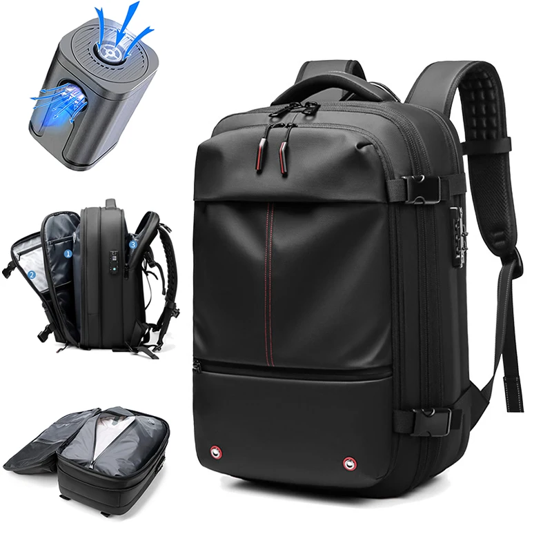 S6635177c327e41df82ab0b5aa9bbe231e.webp Travel Men 17 inch Laptop Backpack vacuum compression Backpack Business Large Capacity school Backpack expand outdoor backpack - Image 1