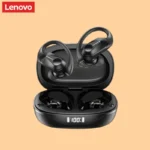 Lenovo LP75 Sports Wireless Earphones with Mics,Button Control, LED Power Display,Hifi Stereo Sound Bluetooth 5.3 TWS Headphones